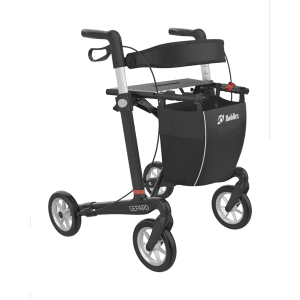 Gepard rollator i carbon med softhjul