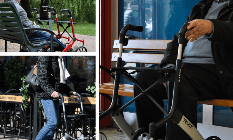 Let's Go Out rollator utomhus från Trust Care