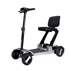 Go Go Carbon Silver - elegant, foldbar el-scooter med kulfiberramme og lithiumbatteri.
