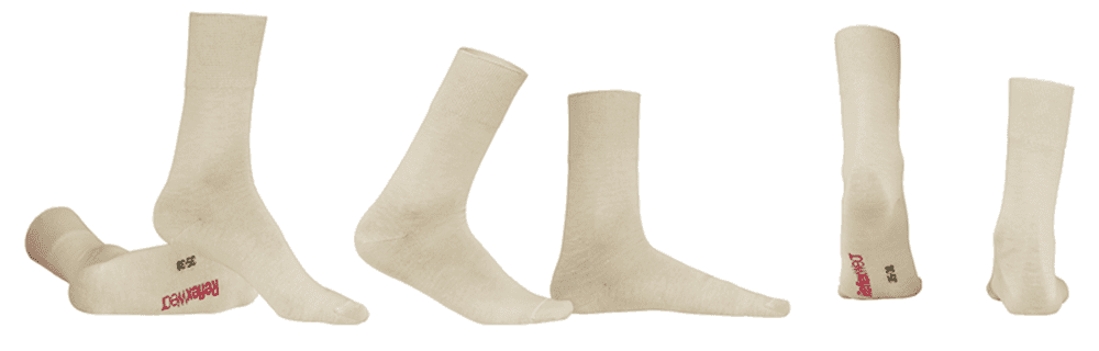 ReflexWear ankelstrumpor – tunn modell i sandfärg