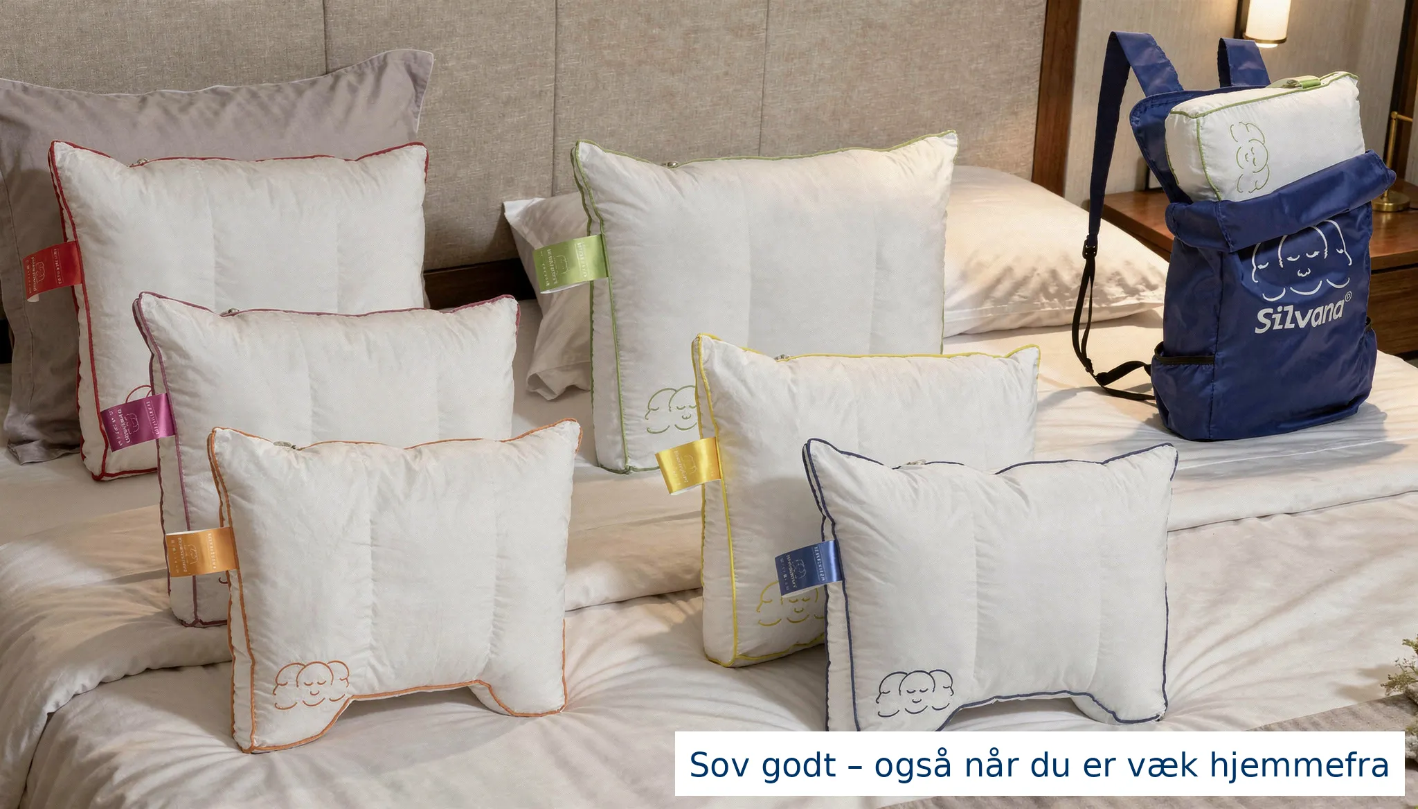 Silvana Komfort resekuddar – sov gott även när du är hemifrån