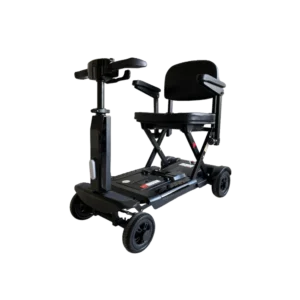 Aegle Foldbar El-scooter med fjernbetjening. Ses udfoldet i venstre profil.