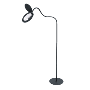 Magni Gulvlampe med Lup - X3 Dioptri - Sort