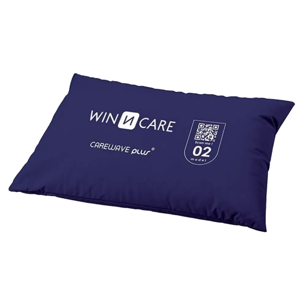 Winncare universalkudde nr. 2 med blått Carewave-överdrag